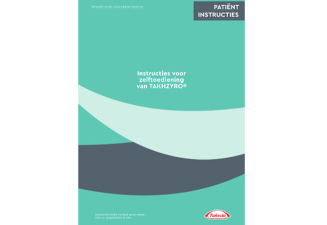 Toedieningsinstructies voor patiënten Takhzyro