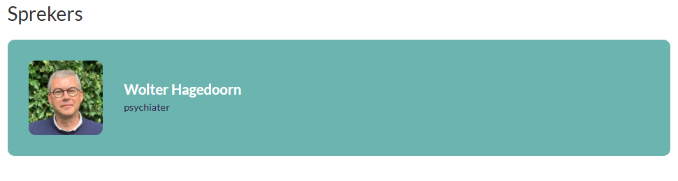 speaker Wolter Hagedoorn